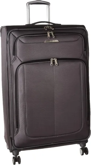 Samsonite Solyte DLX Softside Expandable Luggage with Spinner Wheels, Mineral Grey, Checked-Large 29-Inch