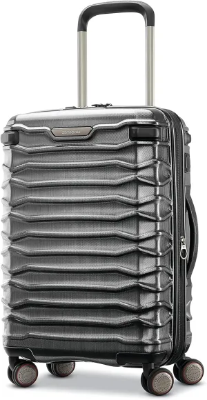 Samsonite Stryde 2 Hardside Expandable Luggage with Double Spinner Wheels, 22 x 14 x 9 Carry On, Brushed Graphite