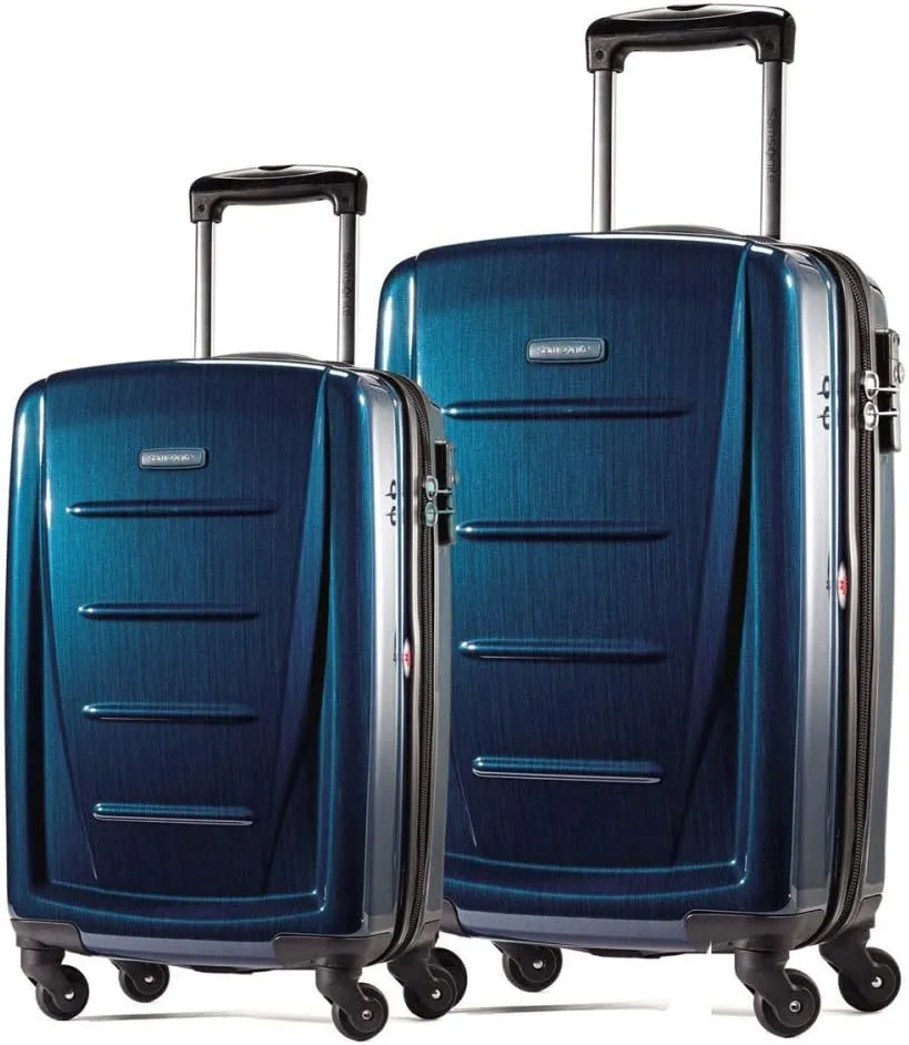 Samsonite Winfield 2 Hardside Expandable Luggage with Spinner Wheels (Deep Blue, 2-Piece Set (20/28))
