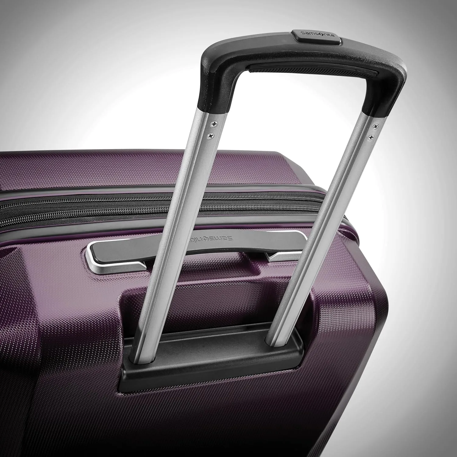 Samsonite Winfield 3 DLX Hardside Expandable Luggage with Spinners, 2PC SET (CO/MED), Plum Ombre