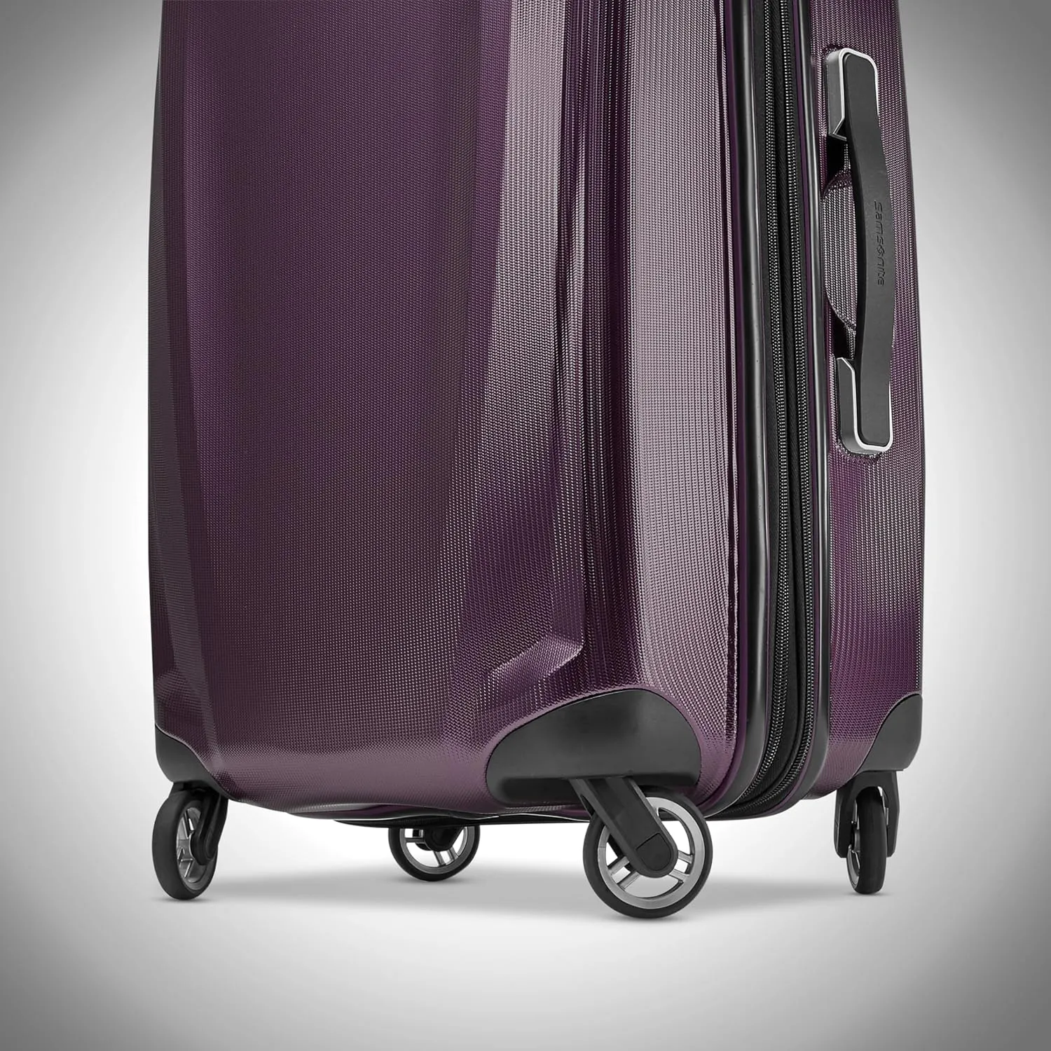 Samsonite Winfield 3 DLX Hardside Expandable Luggage with Spinners, 2PC SET (CO/MED), Plum Ombre