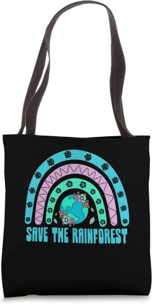 Save the Rainforest Trees Sustainable Woods Zero Waste Tote Bag