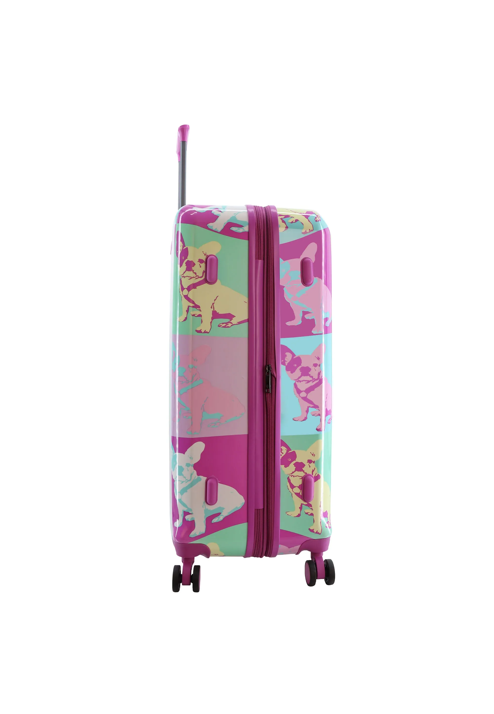 Saxoline Blue Bulldog Emotion Hard Suitcase / Luggage / Trolley - 55/67/77 cm (S/M/L)