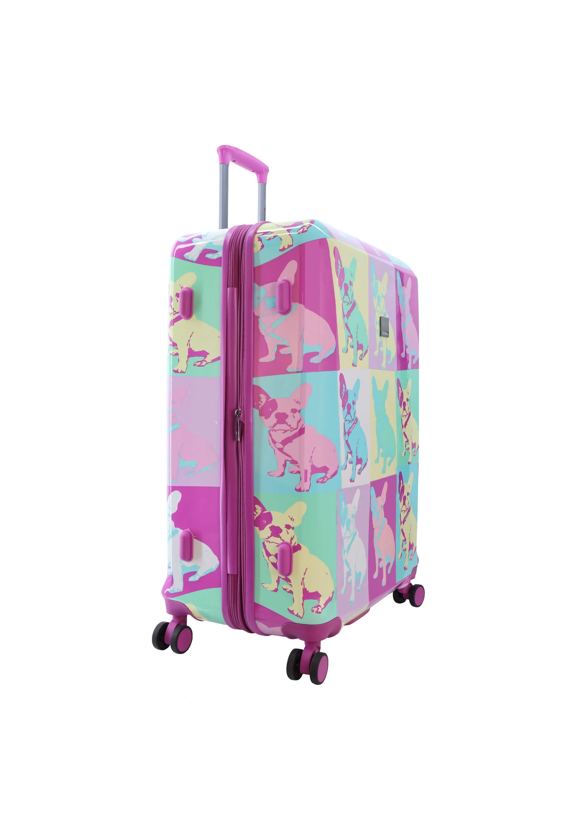 Saxoline Blue Bulldog Emotion Hard Suitcase / Luggage / Trolley - 55/67/77 cm (S/M/L)