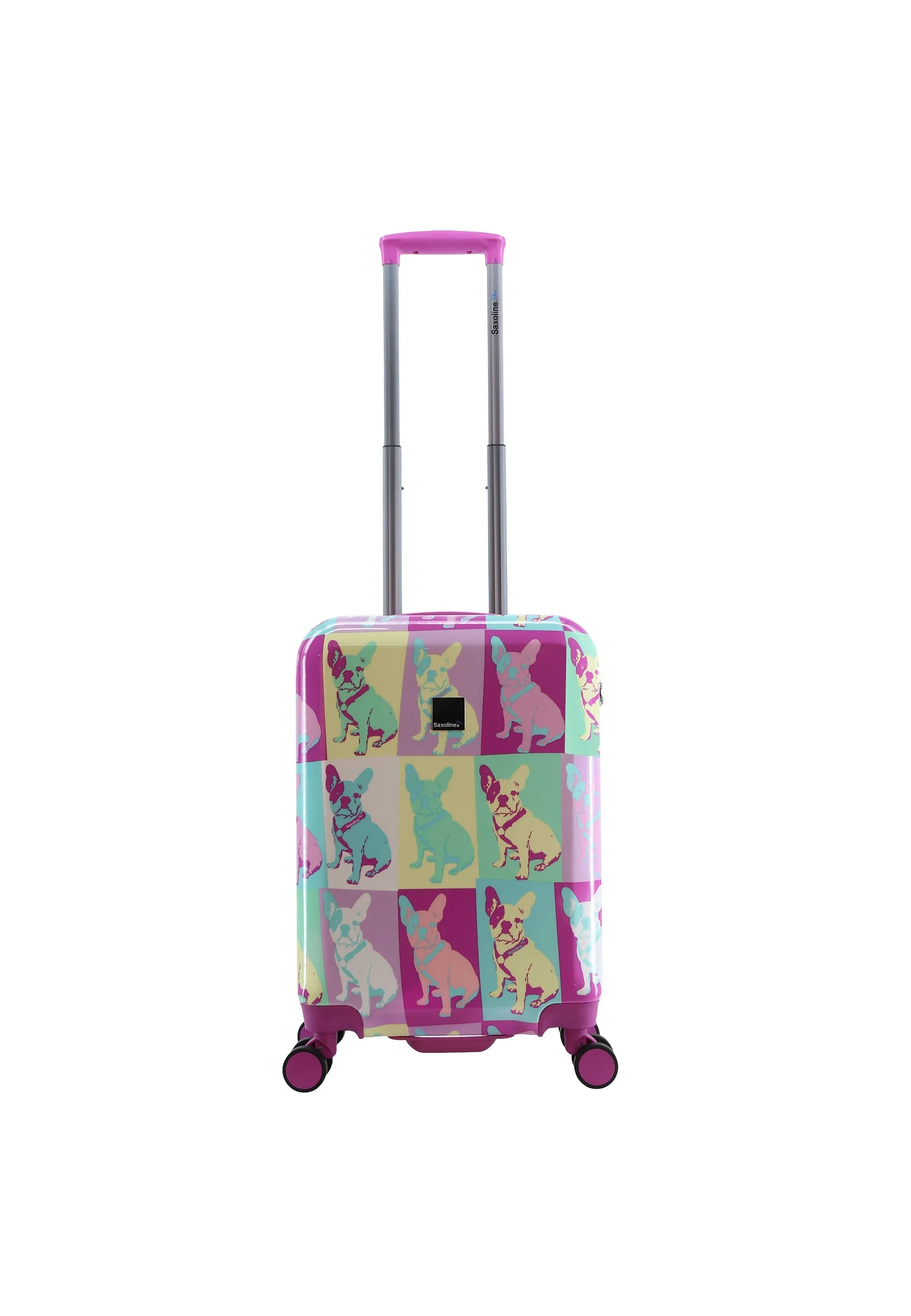 Saxoline Blue Bulldog Emotion Hard Suitcase / Luggage / Trolley - 55/67/77 cm (S/M/L)