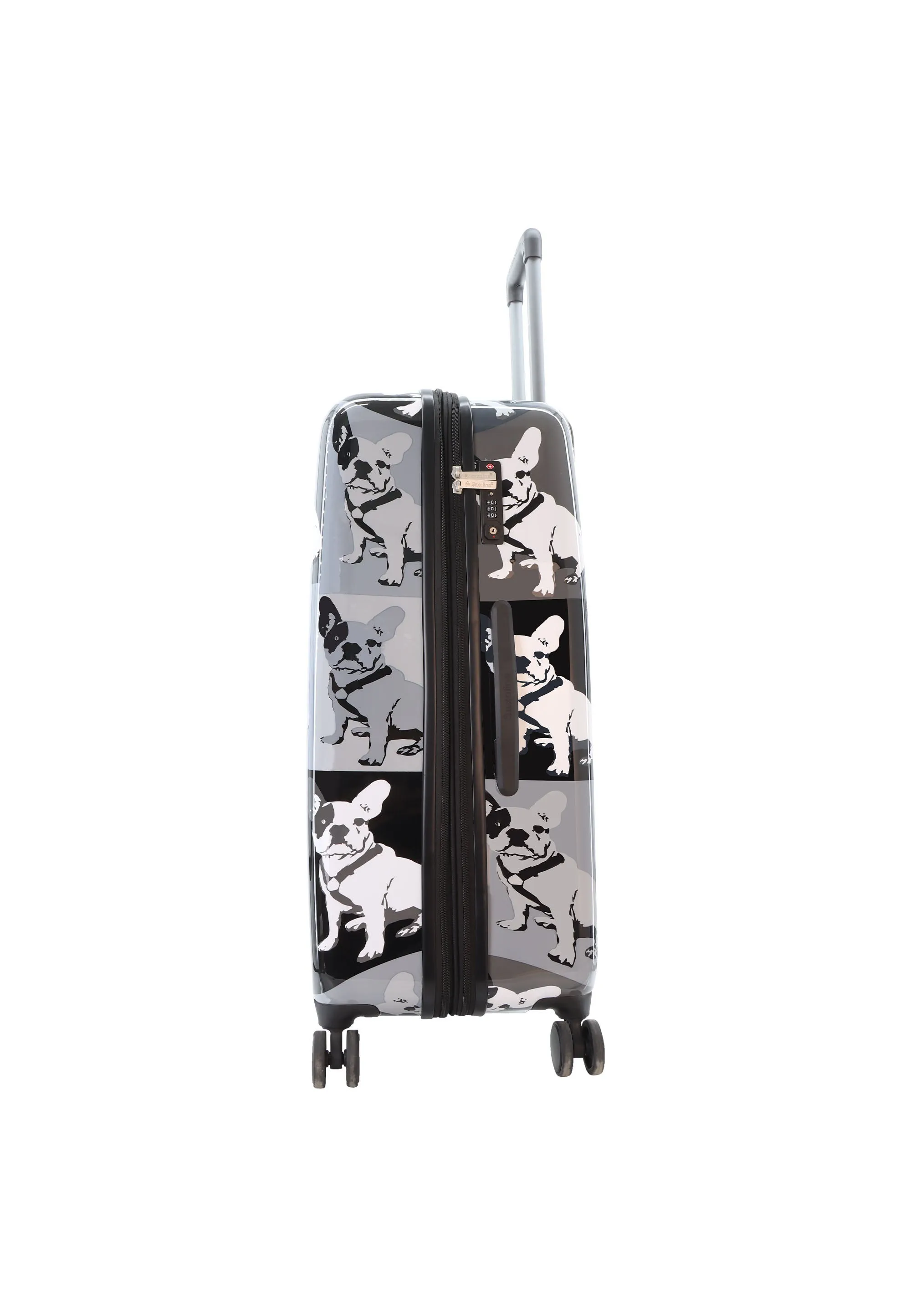 Saxoline Blue Bulldog Monochrome Hard Suitcase / Luggage / Trolley - 55/67/77 cm (S/M/L)