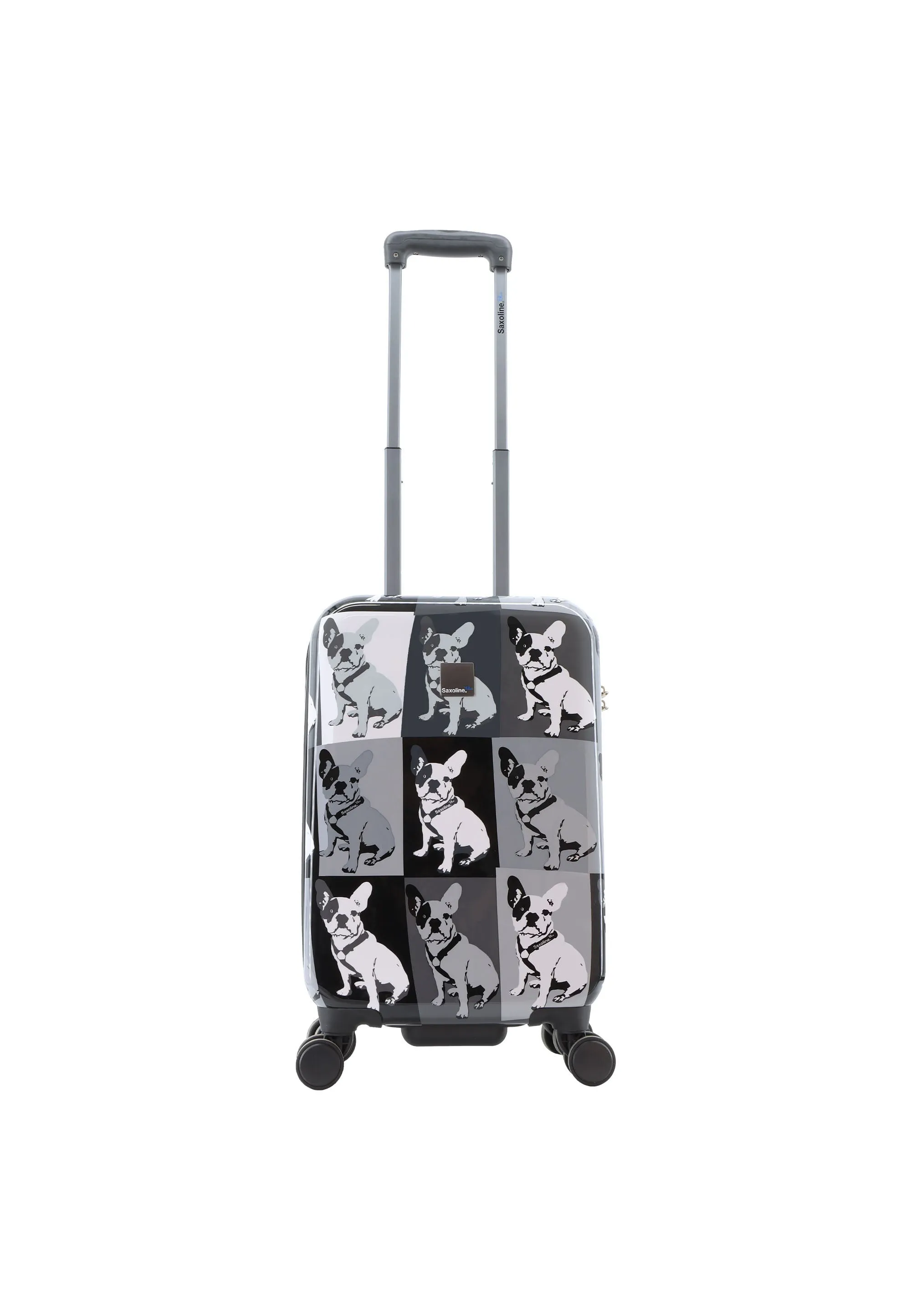 Saxoline Blue Bulldog Monochrome Hard Suitcase / Luggage / Trolley - 55/67/77 cm (S/M/L)