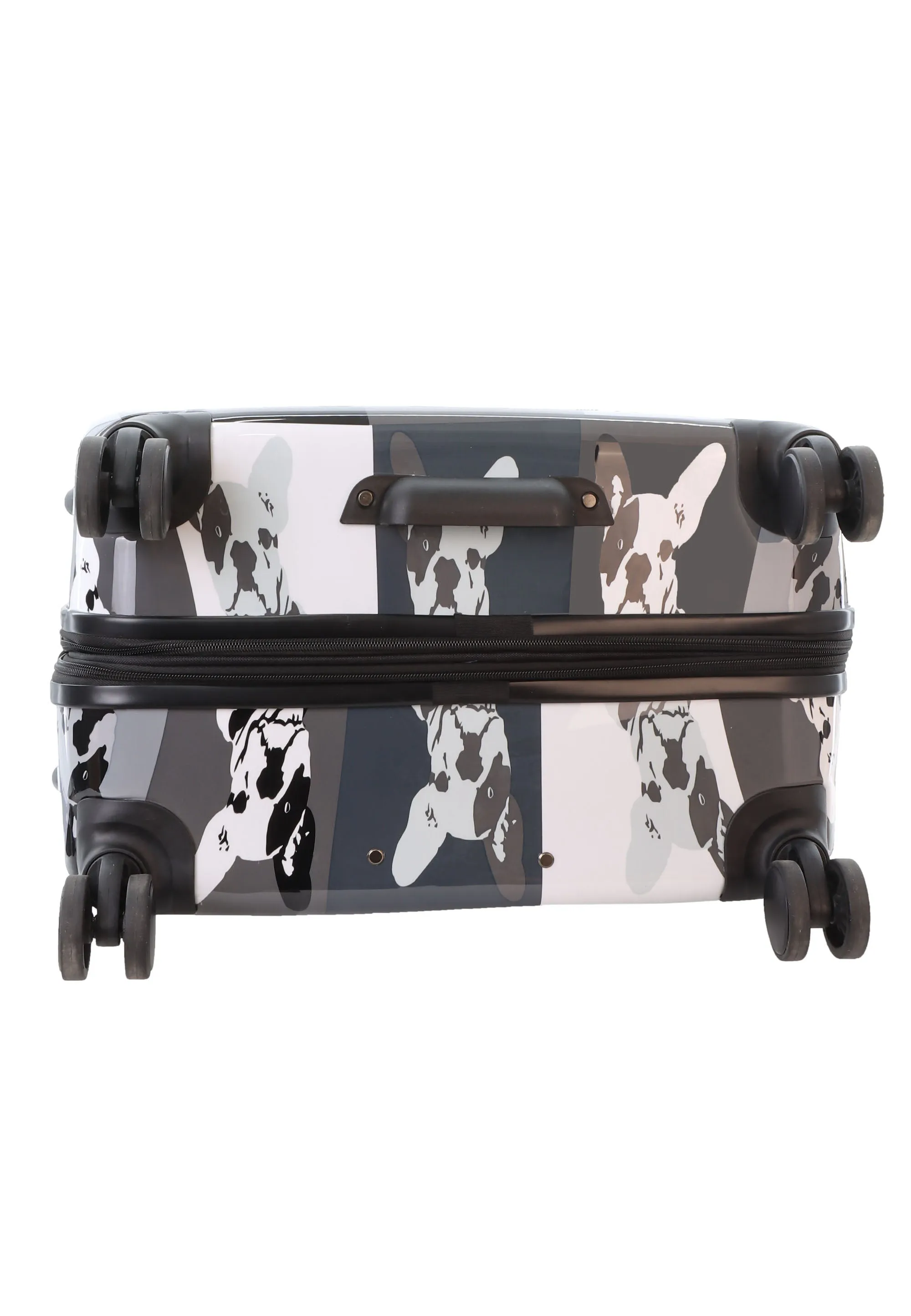 Saxoline Blue Bulldog Monochrome Hard Suitcase / Luggage / Trolley - 55/67/77 cm (S/M/L)