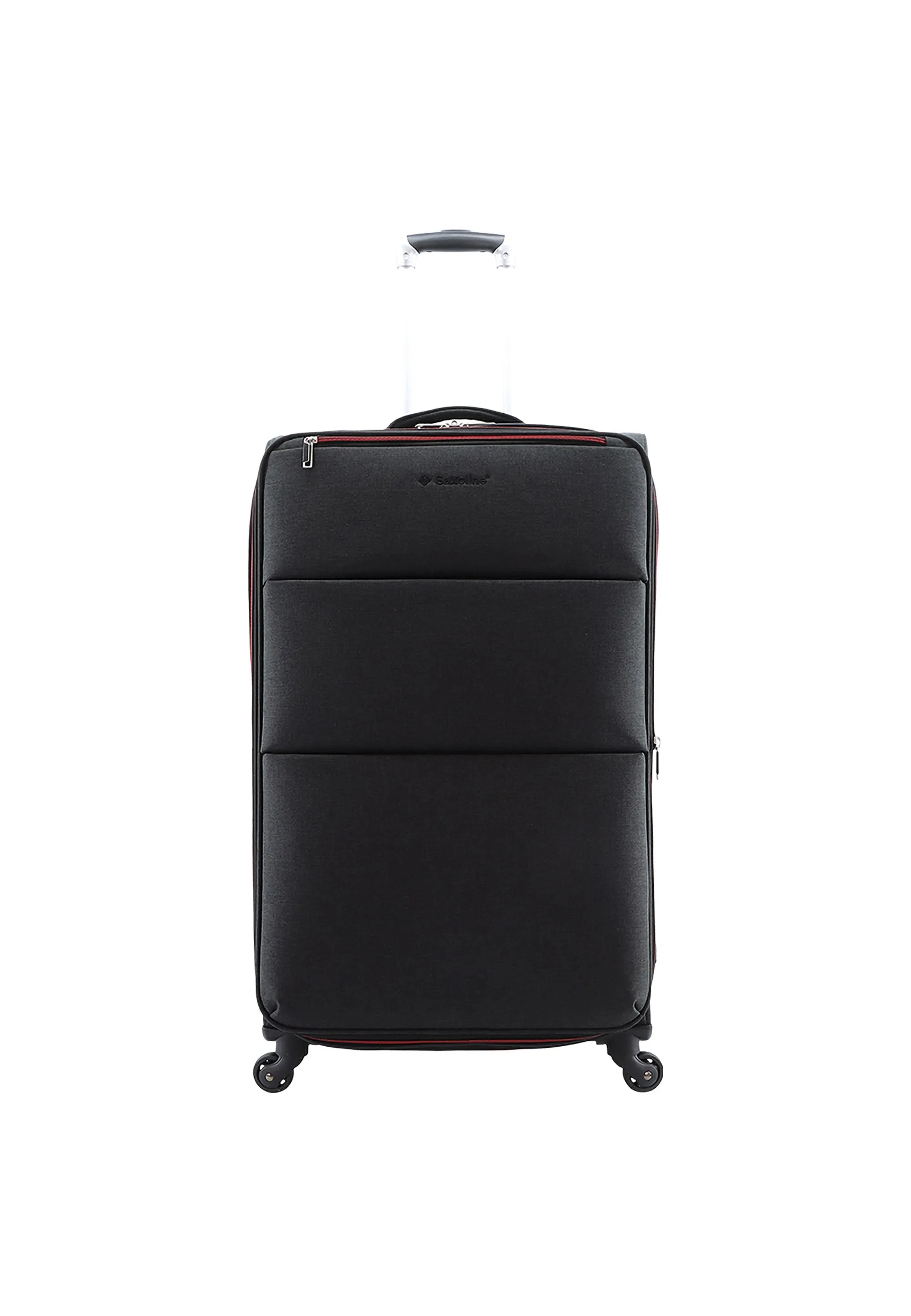 Saxoline Relax Red zipper Soft Luggage / Trolley / Suitcase Anthracite