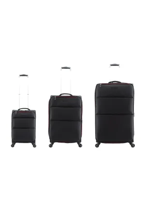Saxoline Relax Red zipper Soft Luggage / Trolley / Suitcase Anthracite
