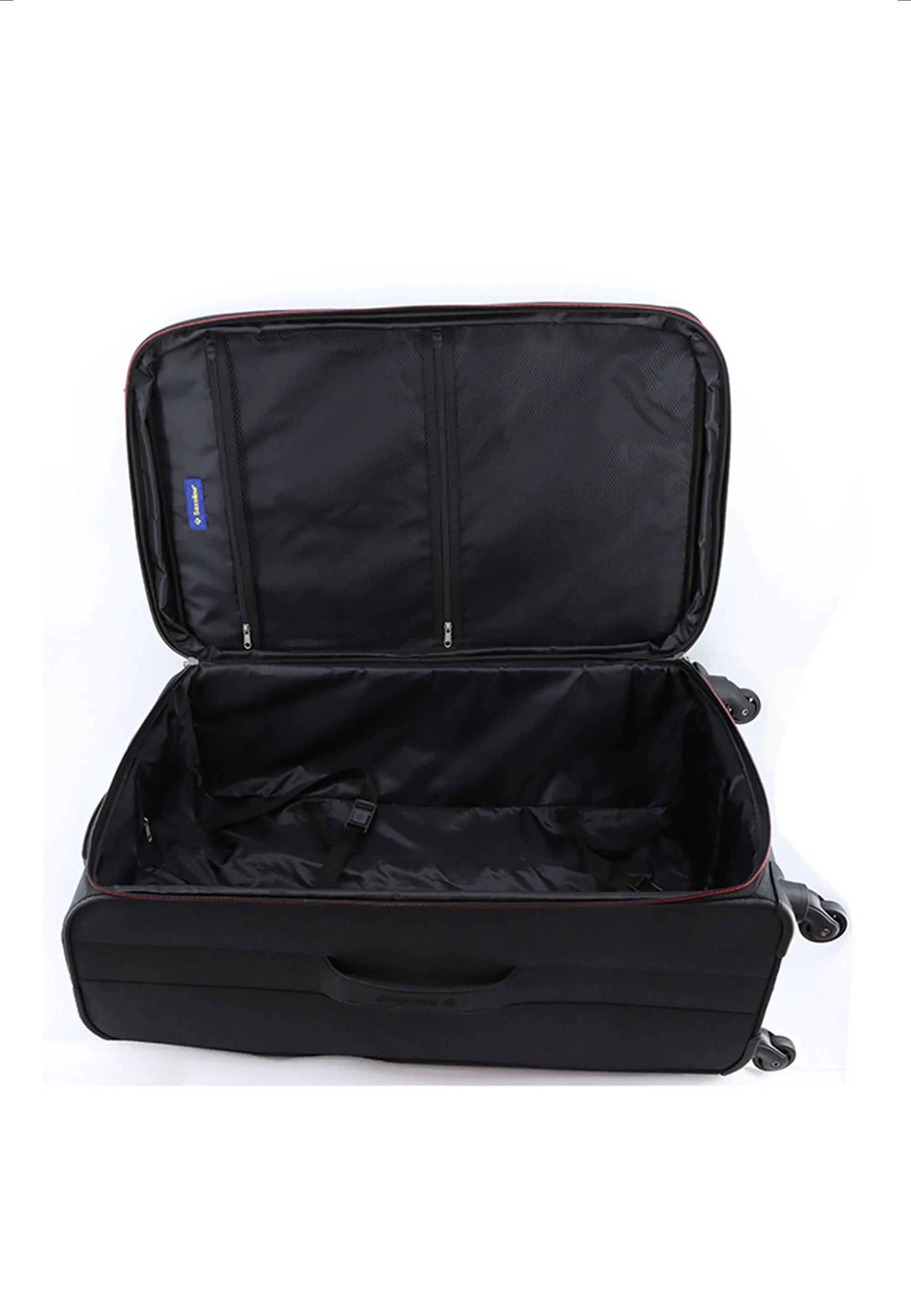 Saxoline Relax Red zipper Soft Luggage / Trolley / Suitcase Anthracite