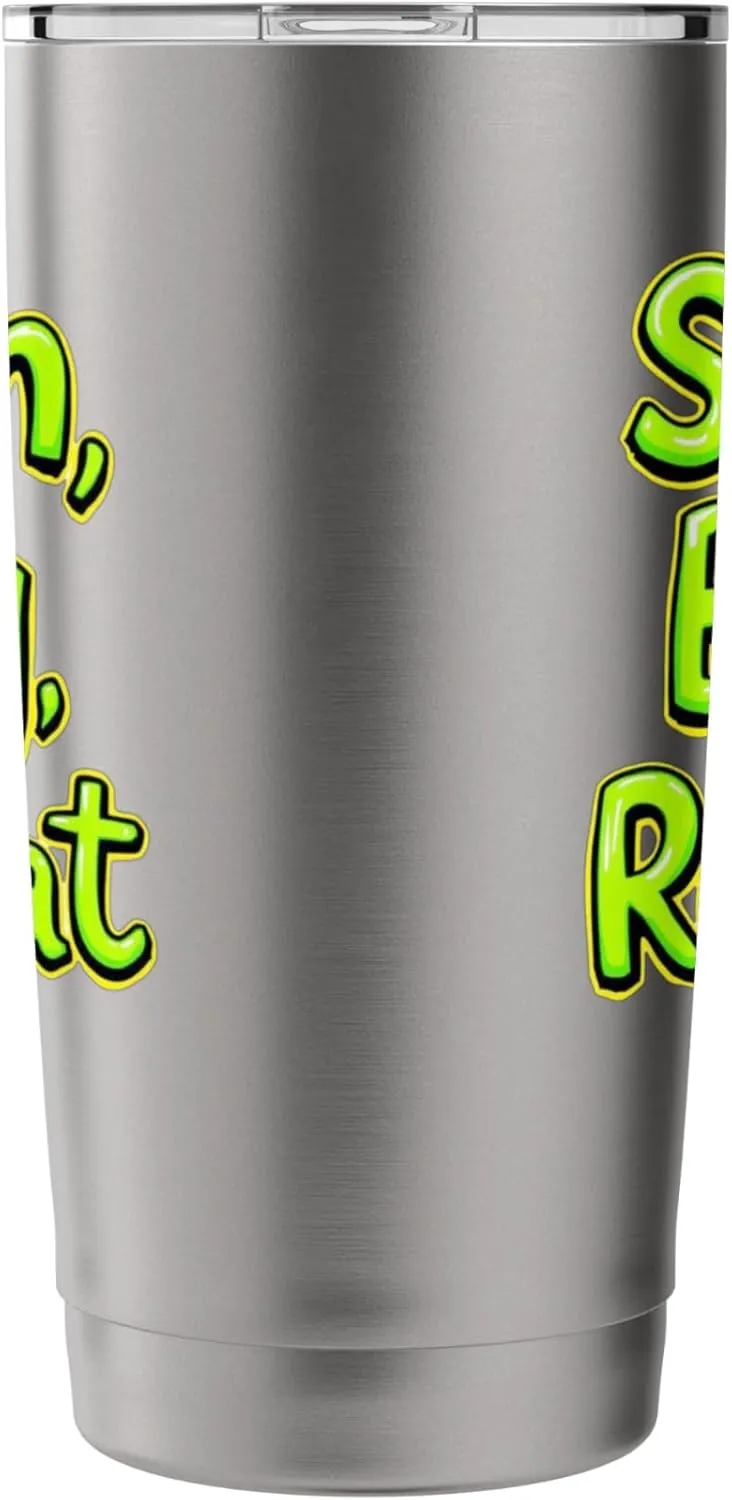 Scan Bag Repeat Funny Self-Checkout Efficiency Retail Humor Stainless Steel Insulated Tumbler