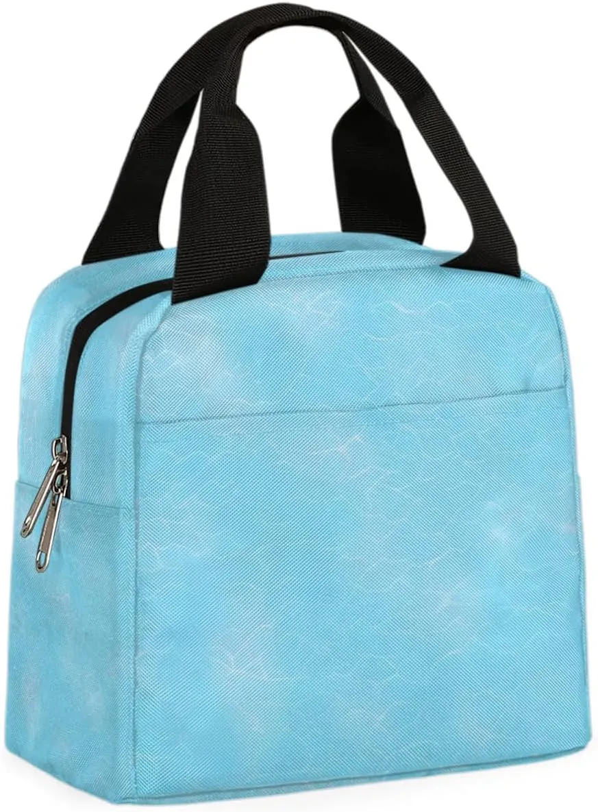 Sea Seawater Lunch Bag for Women Men, Reusable Insulated Lunch Box Adult Leakproof Cooler Food Lunch Container Womens Lunch Tote Bags for Picnic Travel Work