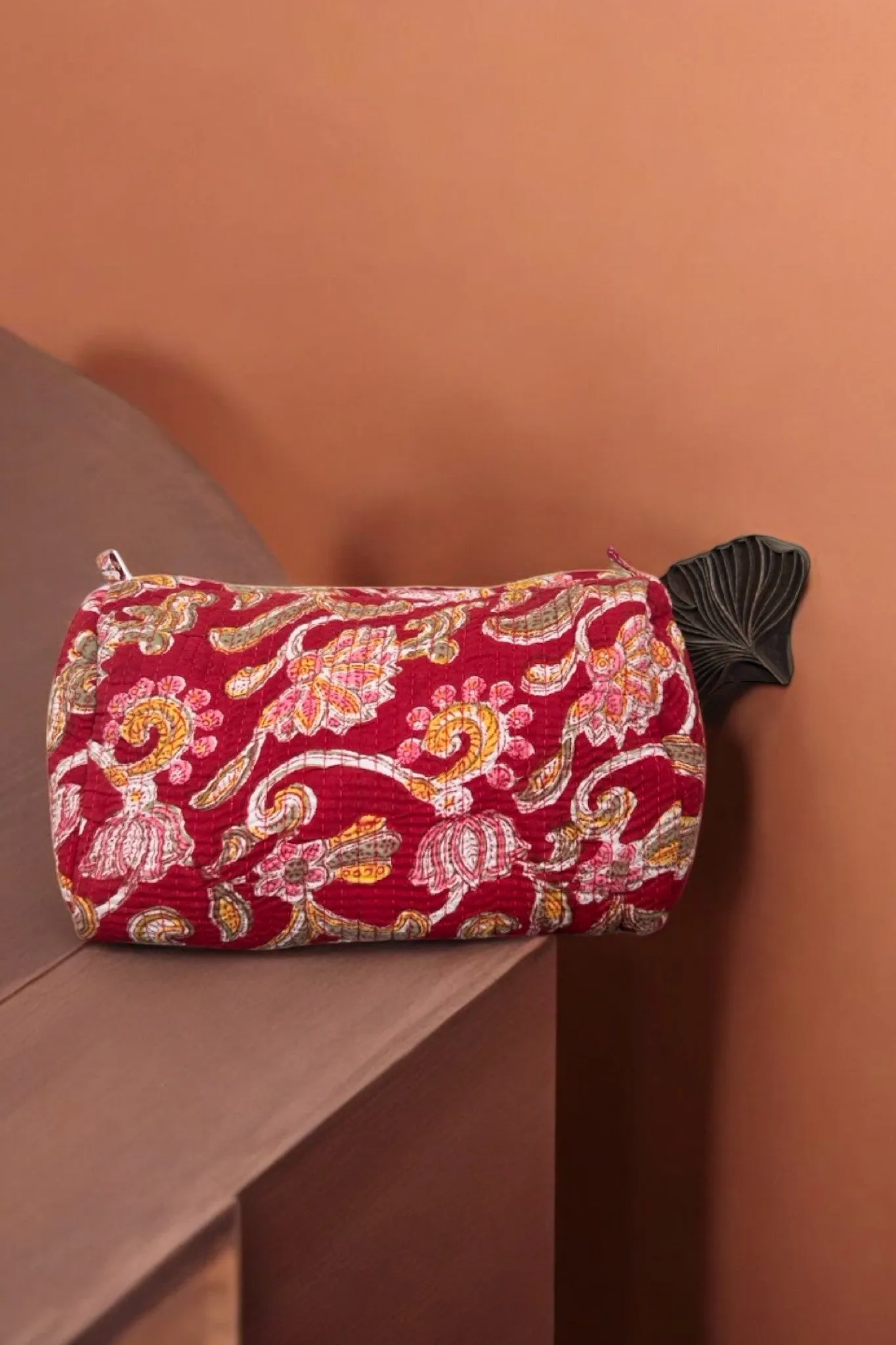 Set of 3 Travel Toiletry Pouches Celebratory Red