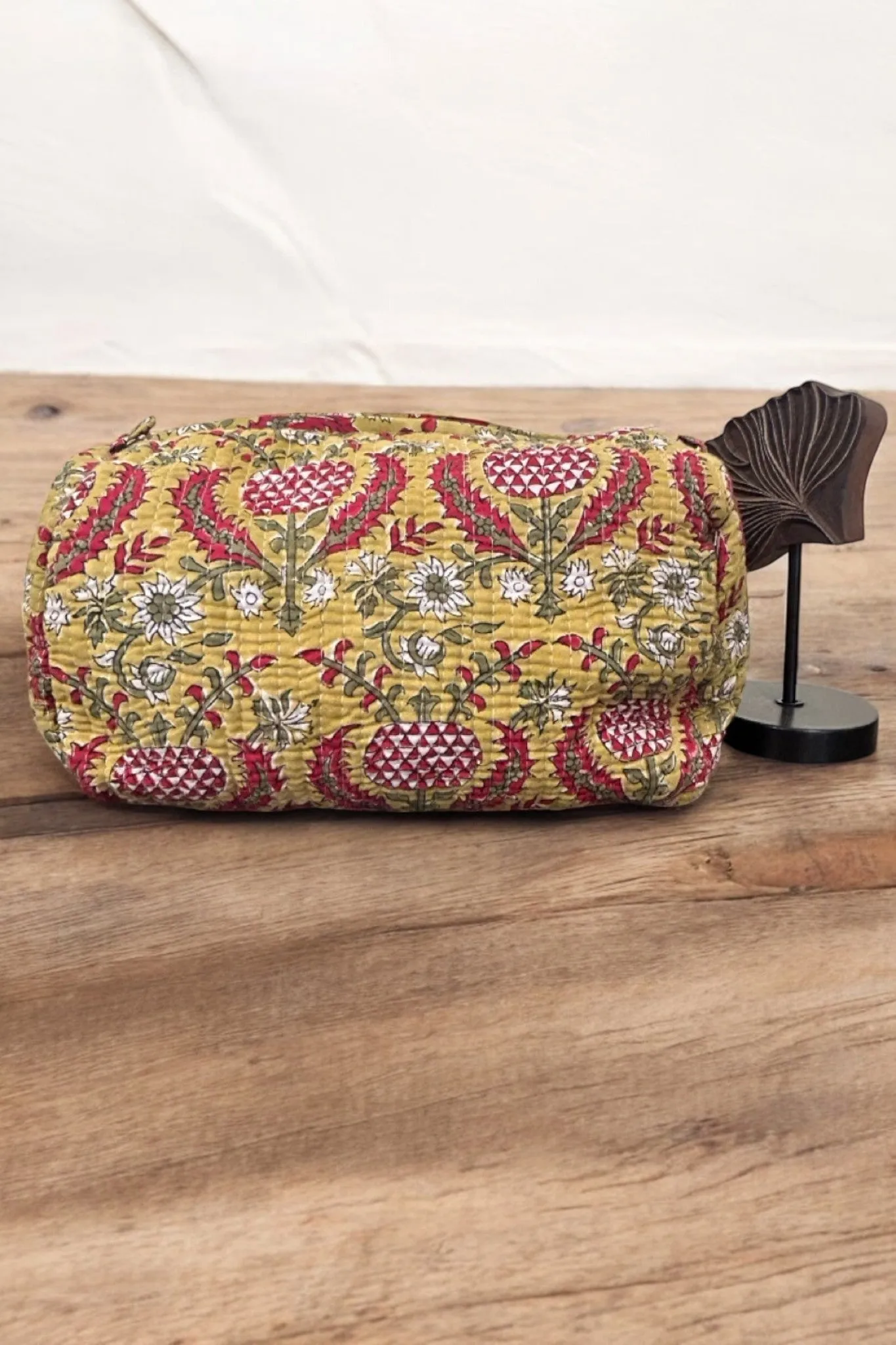 Set of 3 Travel Toiletry Pouches Mint & Mughal