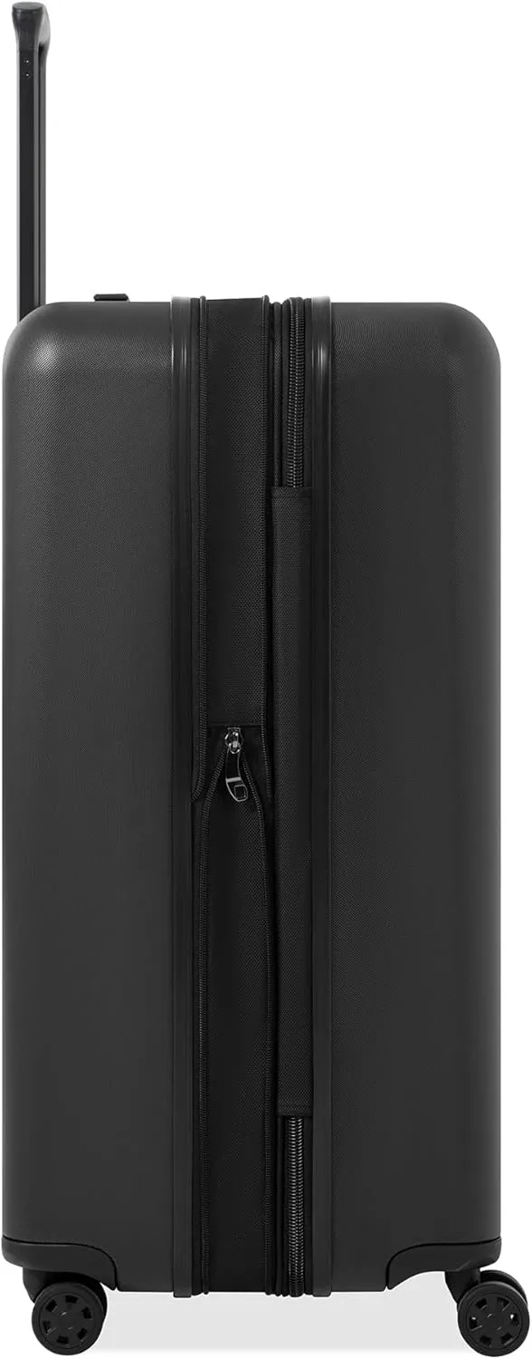 Sherpani Meridian, 29 Inch Travel Hardside Luggage, Durable Hardshell Luggage, Expandable Suitcase with 4 Double Spinner Wheels, Checked Luggage for Women (Black)