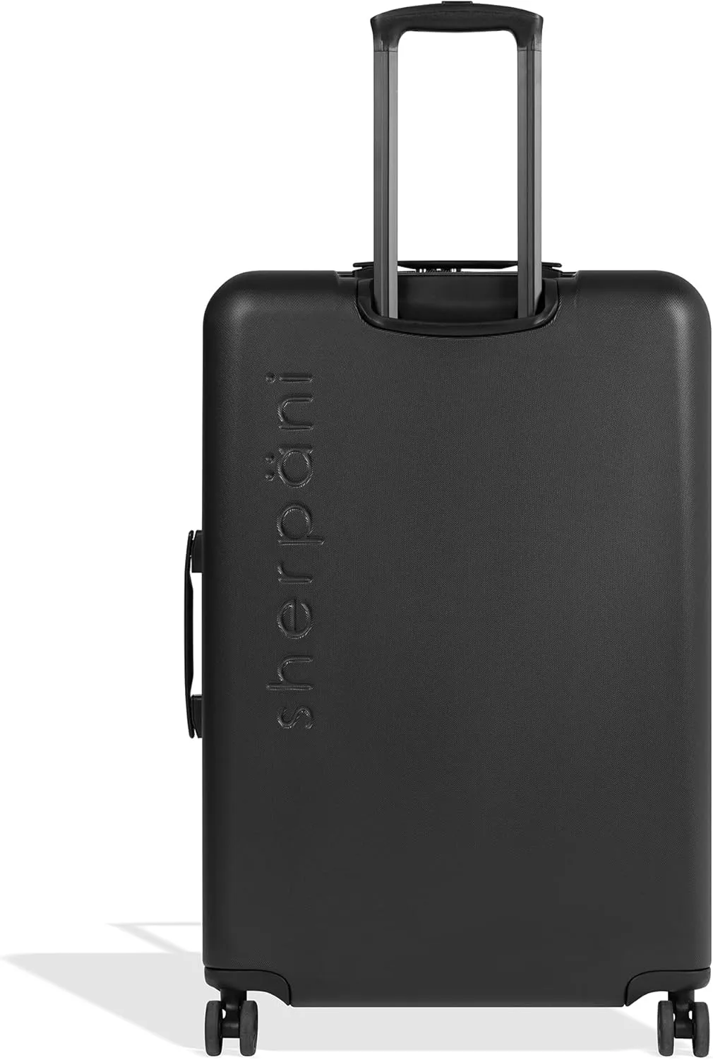 Sherpani Meridian, 29 Inch Travel Hardside Luggage, Durable Hardshell Luggage, Expandable Suitcase with 4 Double Spinner Wheels, Checked Luggage for Women (Black)