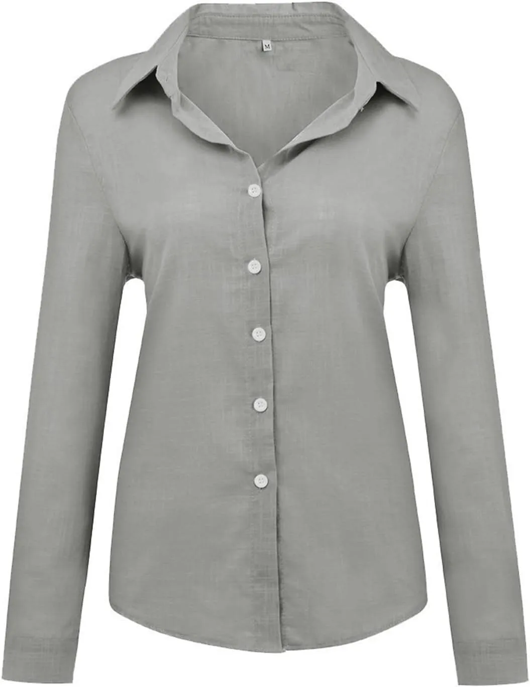 Shirts for Women Stand Up Collar Button Cotton Long Sleeved Shirt Blouse Shopping Online Rodeo Outfit for Women