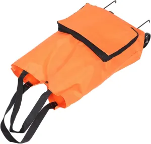 Shopping Trolley Shopping Bags for Groceries Portable Grocery Bag Grocery Shopping Bags Collapsible Trolley Bag Pull Along Trolley Foldable Grocery Bags Oxford Cloth Orange