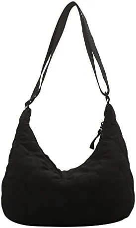 Shoulder Bag Women Quilted Puffer Dumpling Bag Lightweight Handbag Soft Cloud Purse for Daily Travel Work Commute