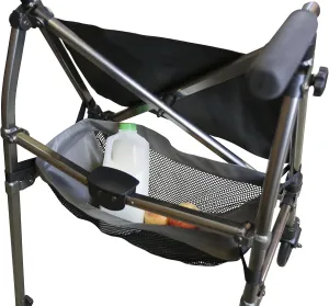 Signature Life Replacement Basket Organizer, Rolling-Walker Mesh Storage Pouch Accessory for Adults, Seniors, and Elderly, Walker Bag Part, Compatible with Signature Life's Elite-Travel-Walker