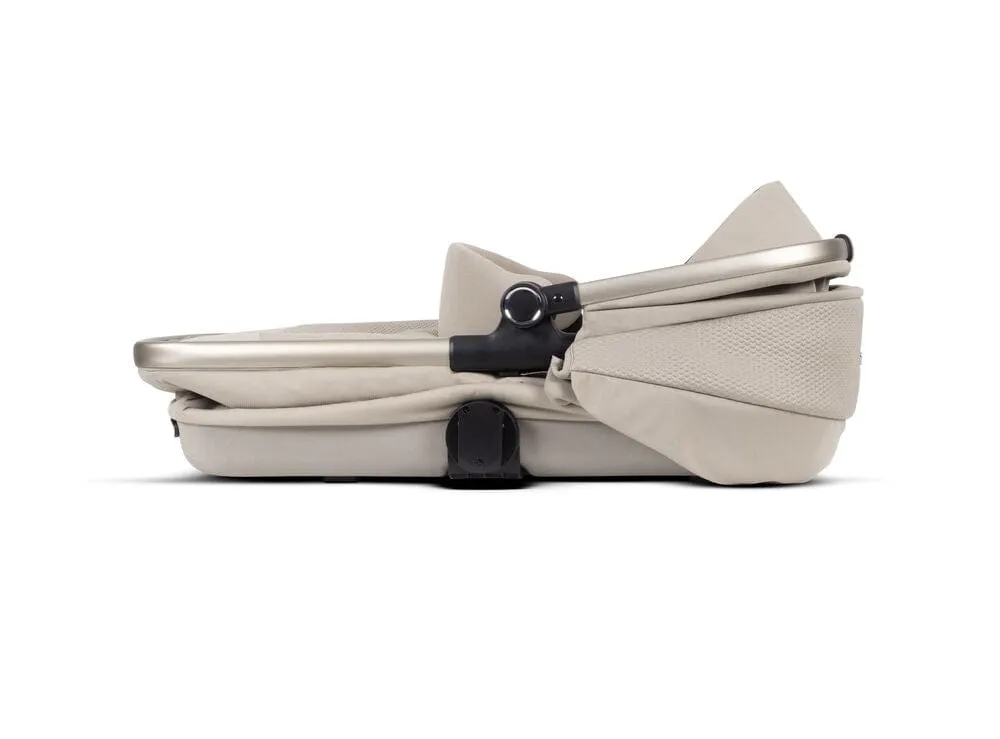Silver Cross Dune Pushchair with First Bed Folding Carrycot - Stone
