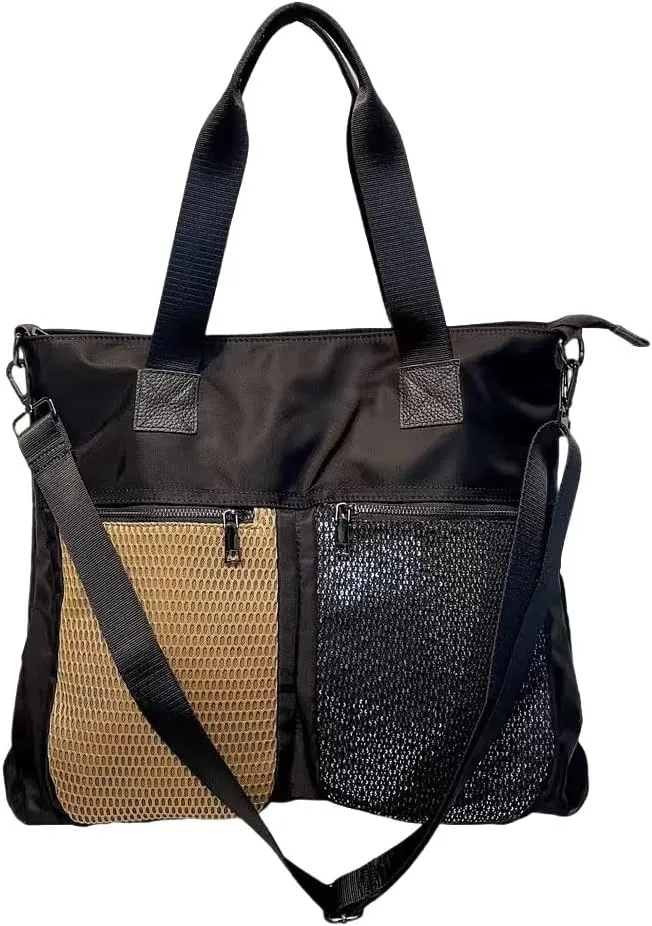 Single shoulder bag Women's European and American style contrast mesh bag Women's casual messenger bag