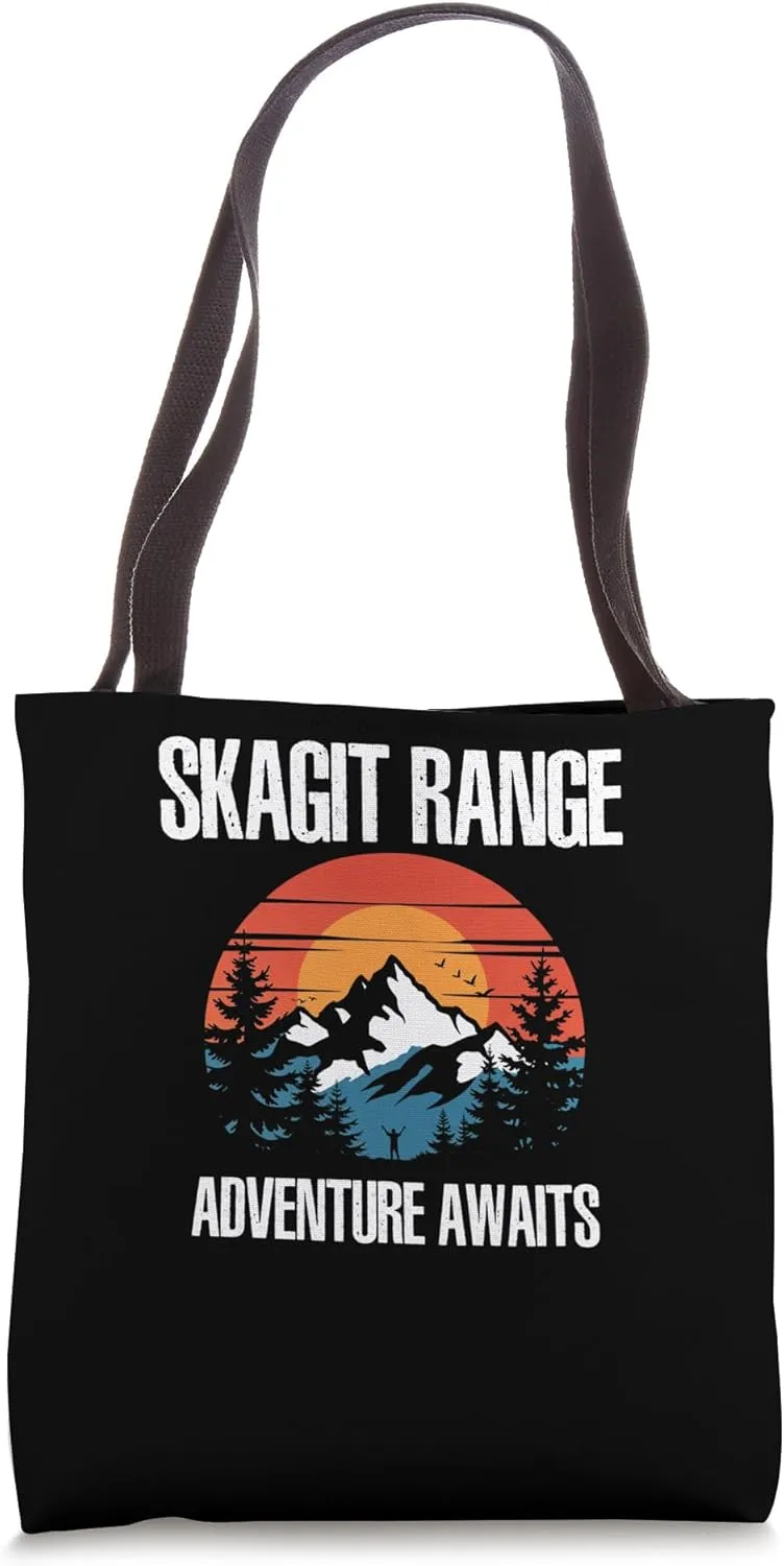 Skagit Range Adventure Awaits Cascade Range US Mountains Tote Bag