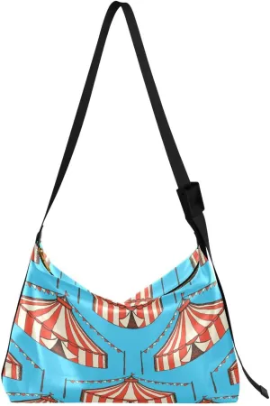 Sketch Circus Hobo Crossbody Bags for Women Leather Large Shoulder Bag Cross Body Vintage Trendy Womens Tote Bags Handbag for Travel Shopping