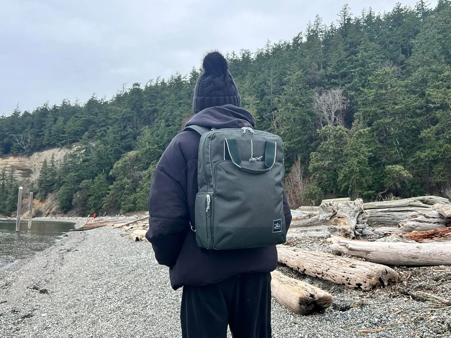 Skyway Luggage Rainier Deluxe Backpack, Eco-Friendly, Made of 100% rPET Travel Laptop Bag for Women & Men, Flight Approved Carry On Bag, 19L, Olympic Green