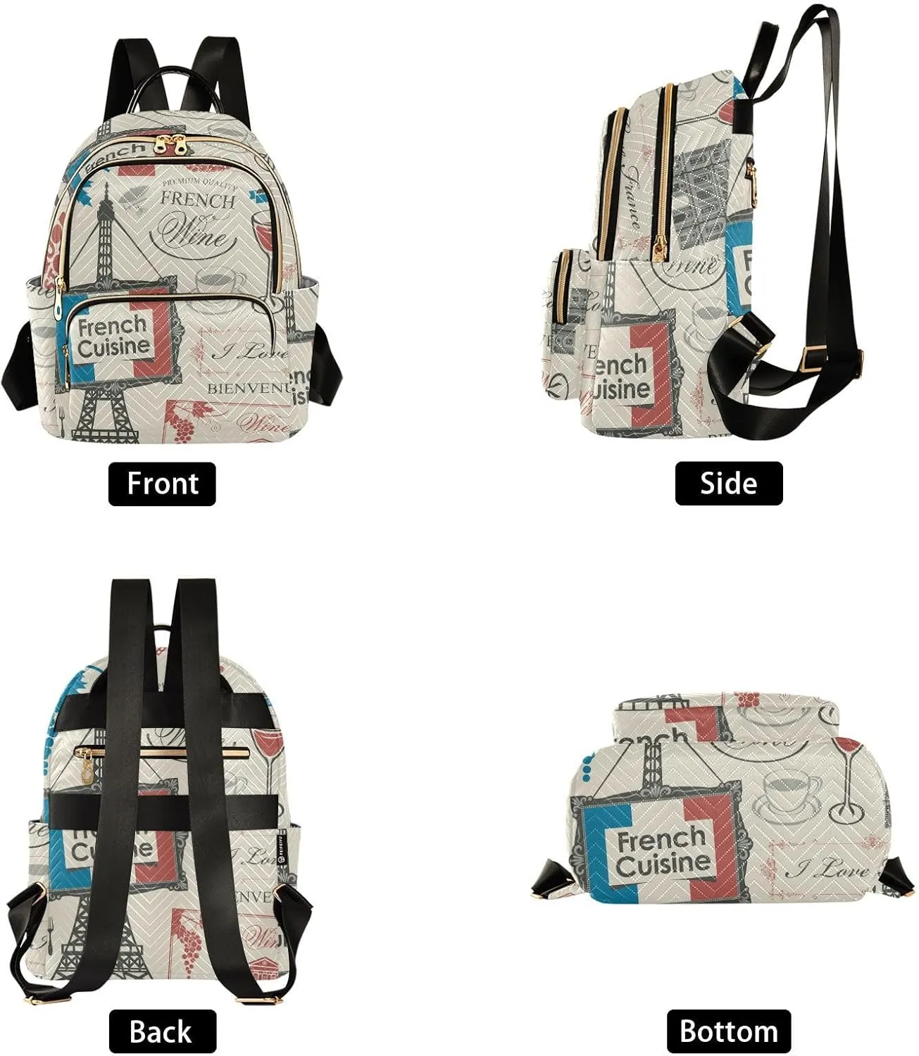 Small Backpack for Women Quilted Backpack Fashion Shoulder Bag Casual Daypack(Pattren 5)