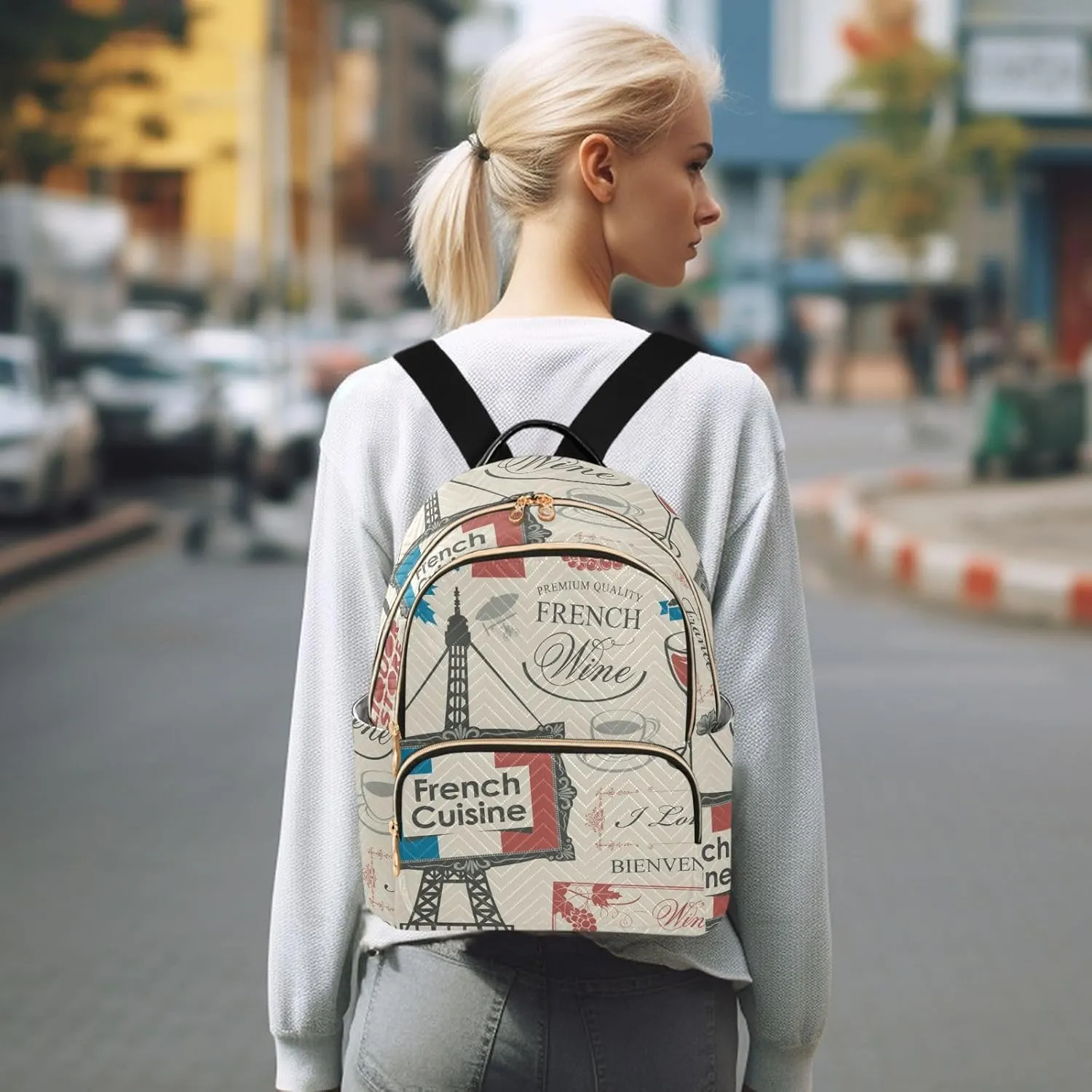 Small Backpack for Women Quilted Backpack Fashion Shoulder Bag Casual Daypack(Pattren 5)