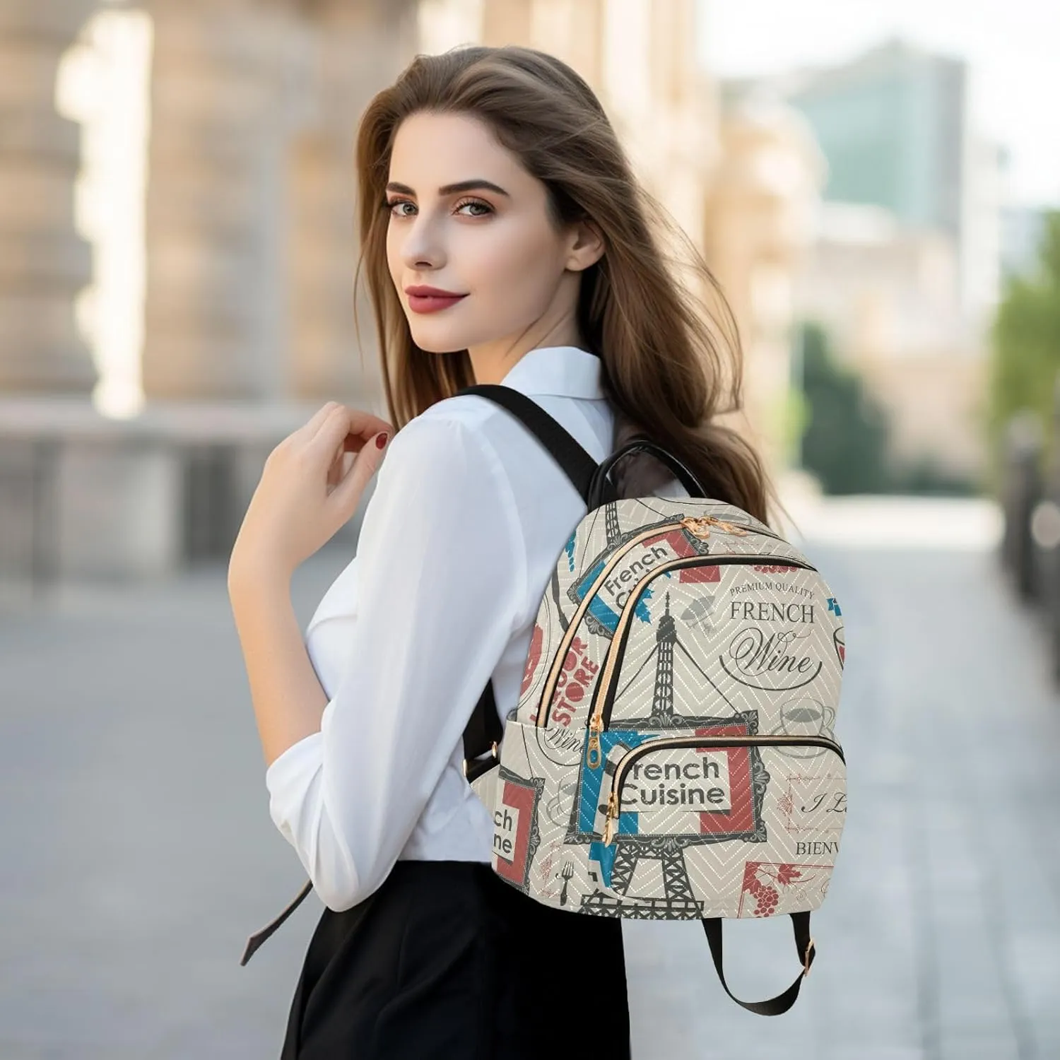 Small Backpack for Women Quilted Backpack Fashion Shoulder Bag Casual Daypack(Pattren 5)
