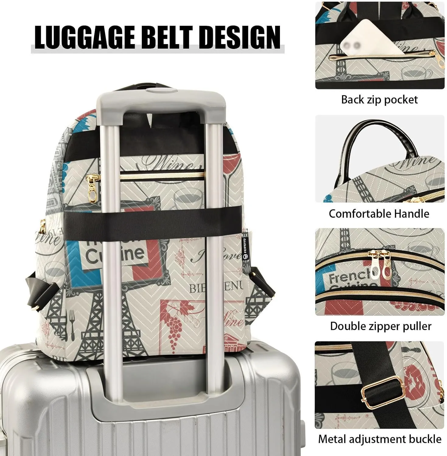 Small Backpack for Women Quilted Backpack Fashion Shoulder Bag Casual Daypack(Pattren 5)