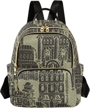 Small Backpack for Women Quilted Backpack Fashion Shoulder Bag Casual Daypack(Pattren 6)