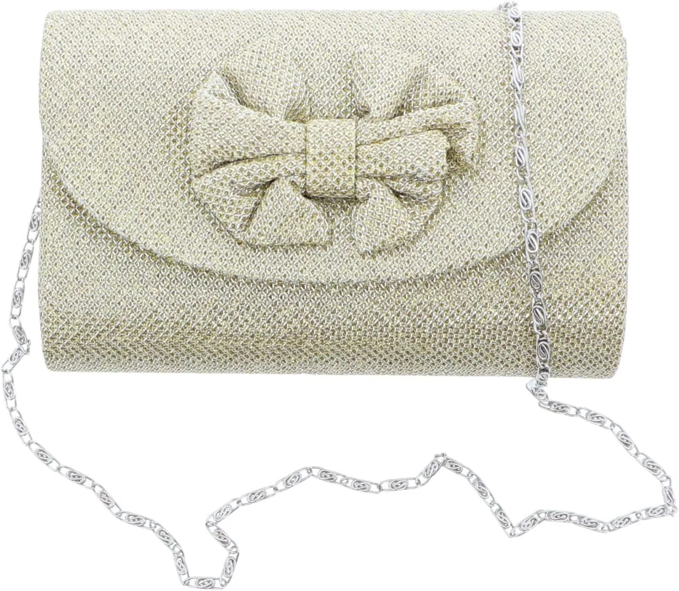 Small Sparkly Evening Clutch With Bow 6 Inch Womens Evening Bag Purse