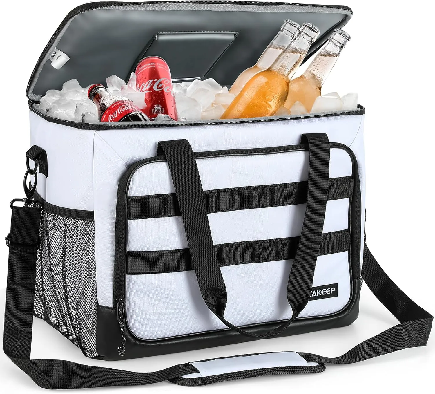 Soft Cooler Bag, Large Leakproof Beach Cooler, Collapsible Cooler with Adjustable Shoulder Straps, Ice Chest, Portable Insulated Bag Camping Cooler for Travel＆Camping＆Picnic