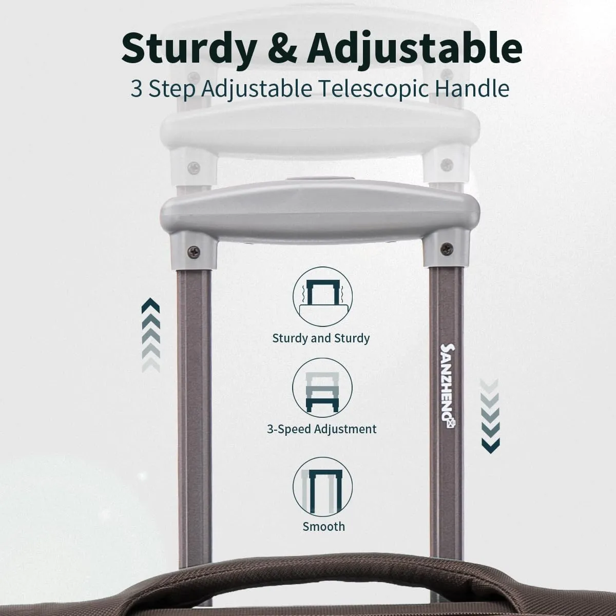 Softside Luggage Set with Spinner Wheels, 4 Piece Expandable Fabric Large Suitcases Set with TSA Lock (Coffee, 20/24/28/32inch)