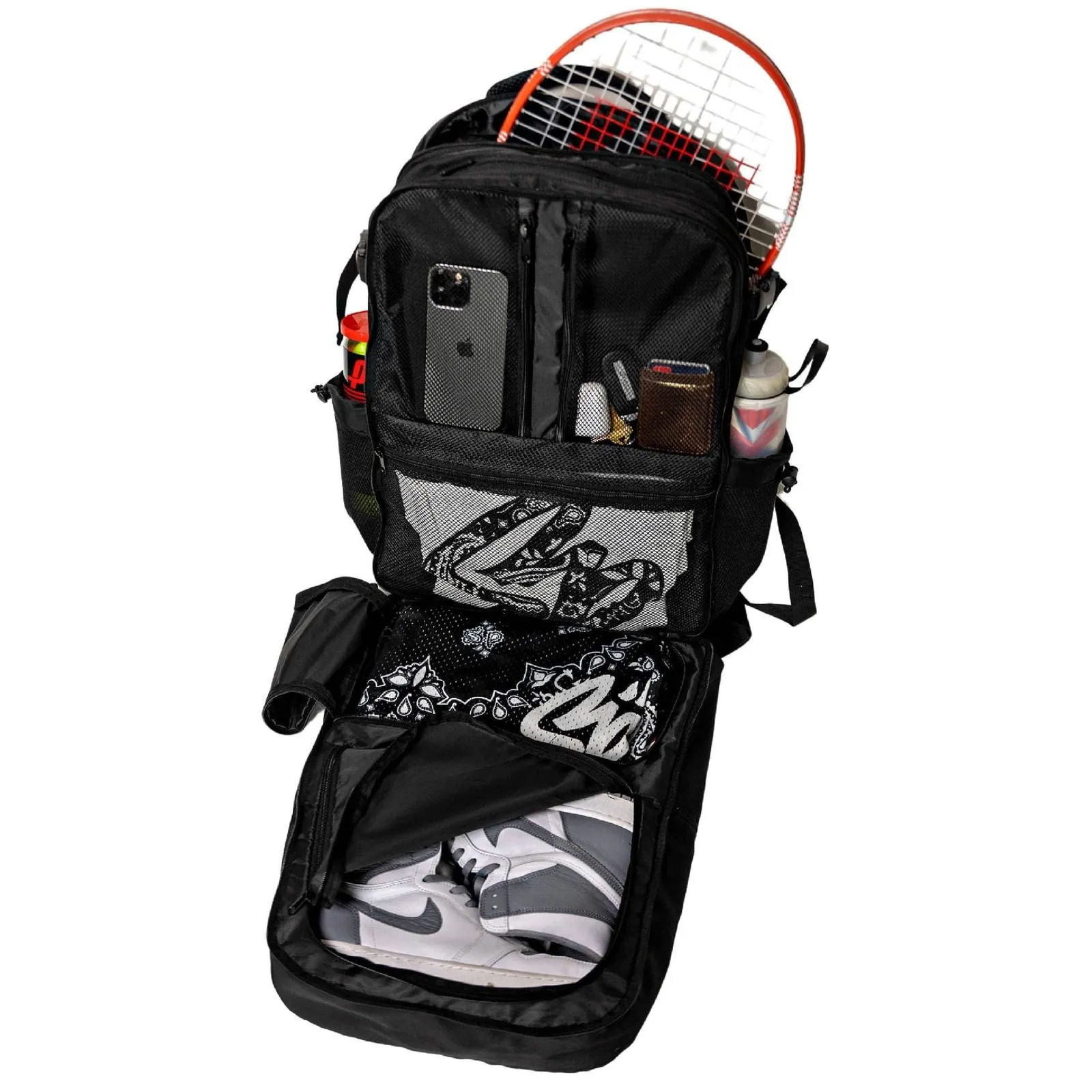 Sole Premise Gym Tactical Backpack (Tennis, Gym, Basketball, Baseball, Pickleball, Yoga, Travel)
