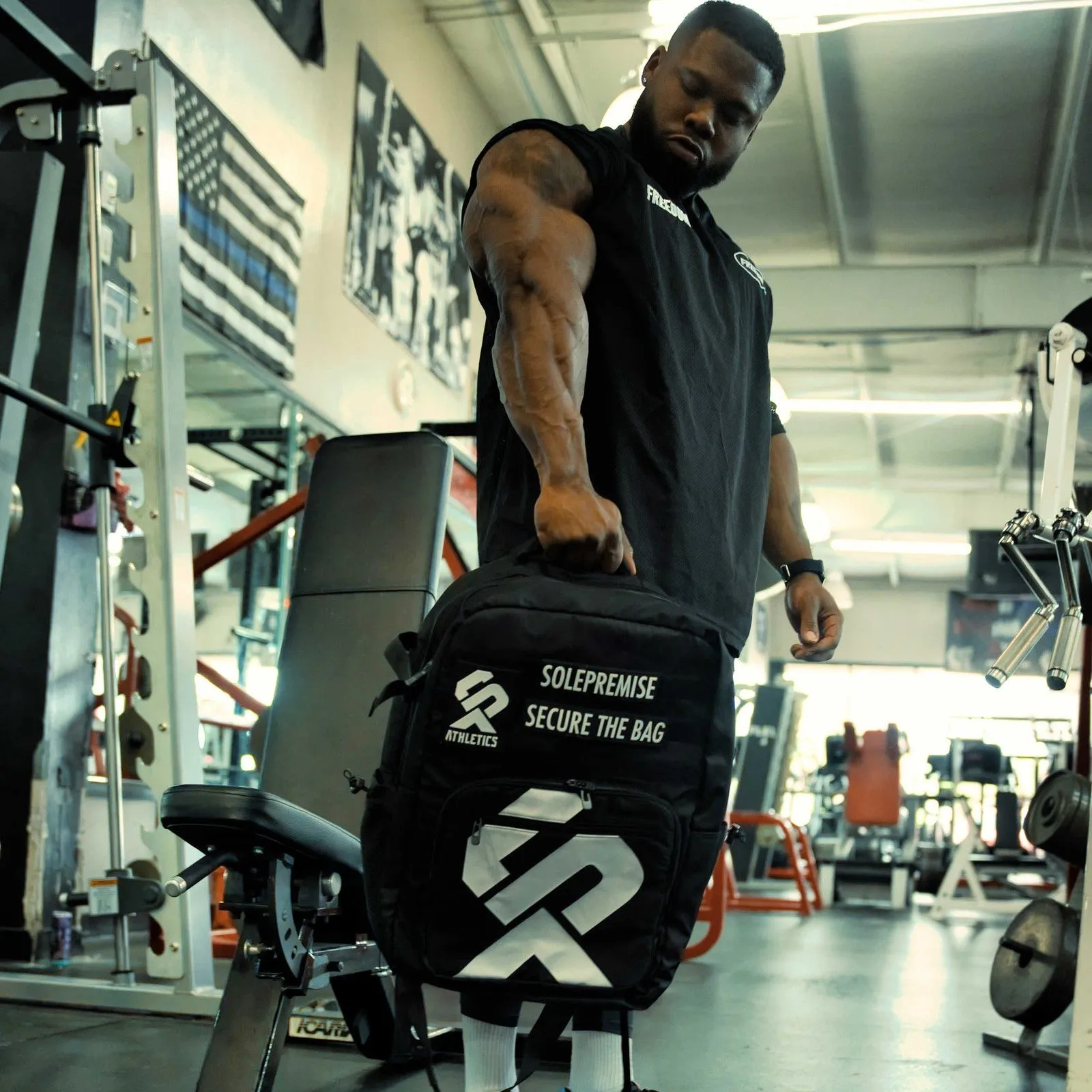 Sole Premise Gym Tactical Backpack (Tennis, Gym, Basketball, Baseball, Pickleball, Yoga, Travel)