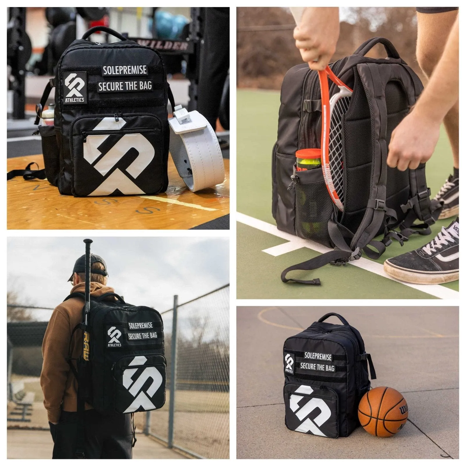 Sole Premise Gym Tactical Backpack (Tennis, Gym, Basketball, Baseball, Pickleball, Yoga, Travel)