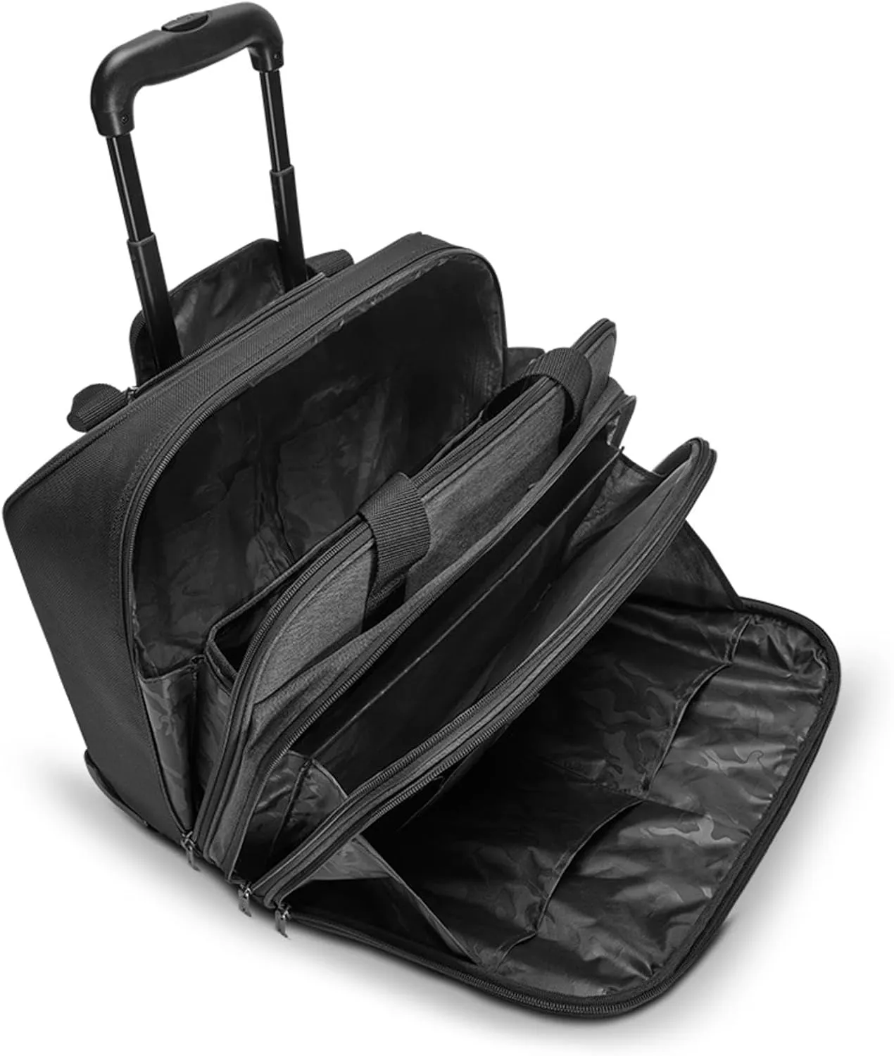 Solo New York Rolling Case with Wheels - Roller Laptop Bag, Wheeled Briefcase for Women & Men, Carry On Size for Travel, Fits 17.3" Computer - Bryant, Grey