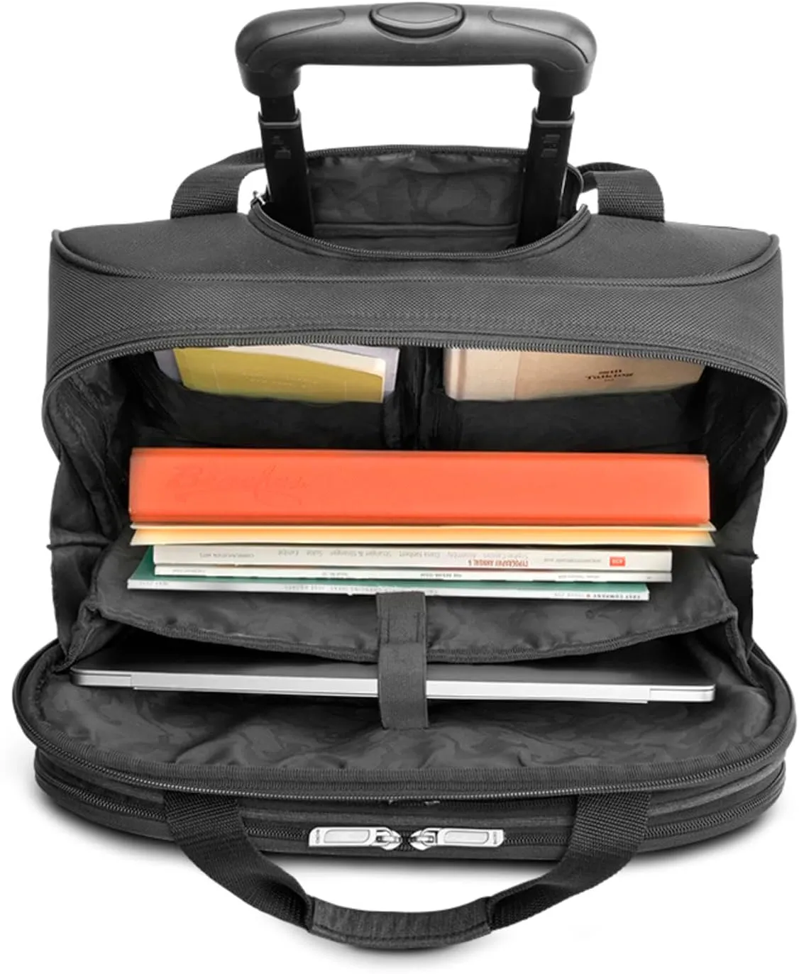 Solo New York Rolling Case with Wheels - Roller Laptop Bag, Wheeled Briefcase for Women & Men, Carry On Size for Travel, Fits 17.3" Computer - Bryant, Grey