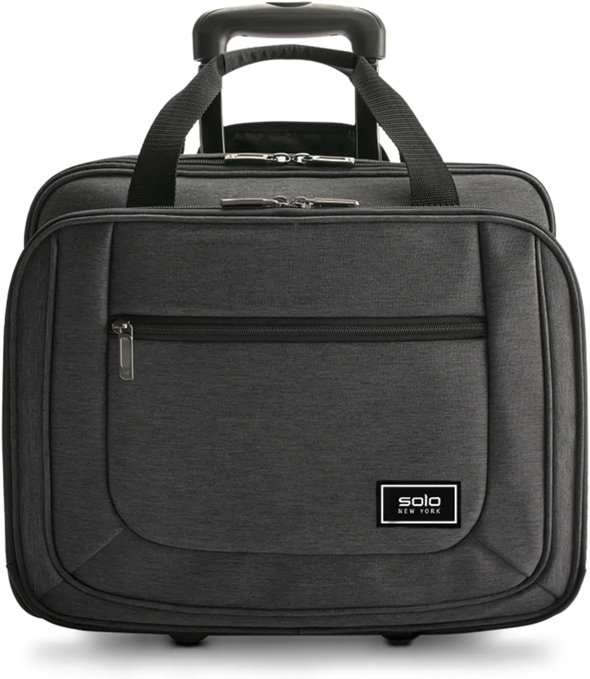 Solo New York Rolling Case with Wheels - Roller Laptop Bag, Wheeled Briefcase for Women & Men, Carry On Size for Travel, Fits 17.3" Computer - Bryant, Grey