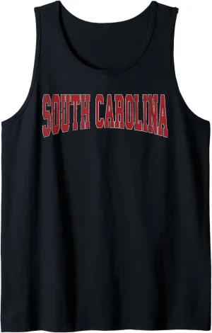South Carolina Vintage Sports Design Retro SC Tank Top