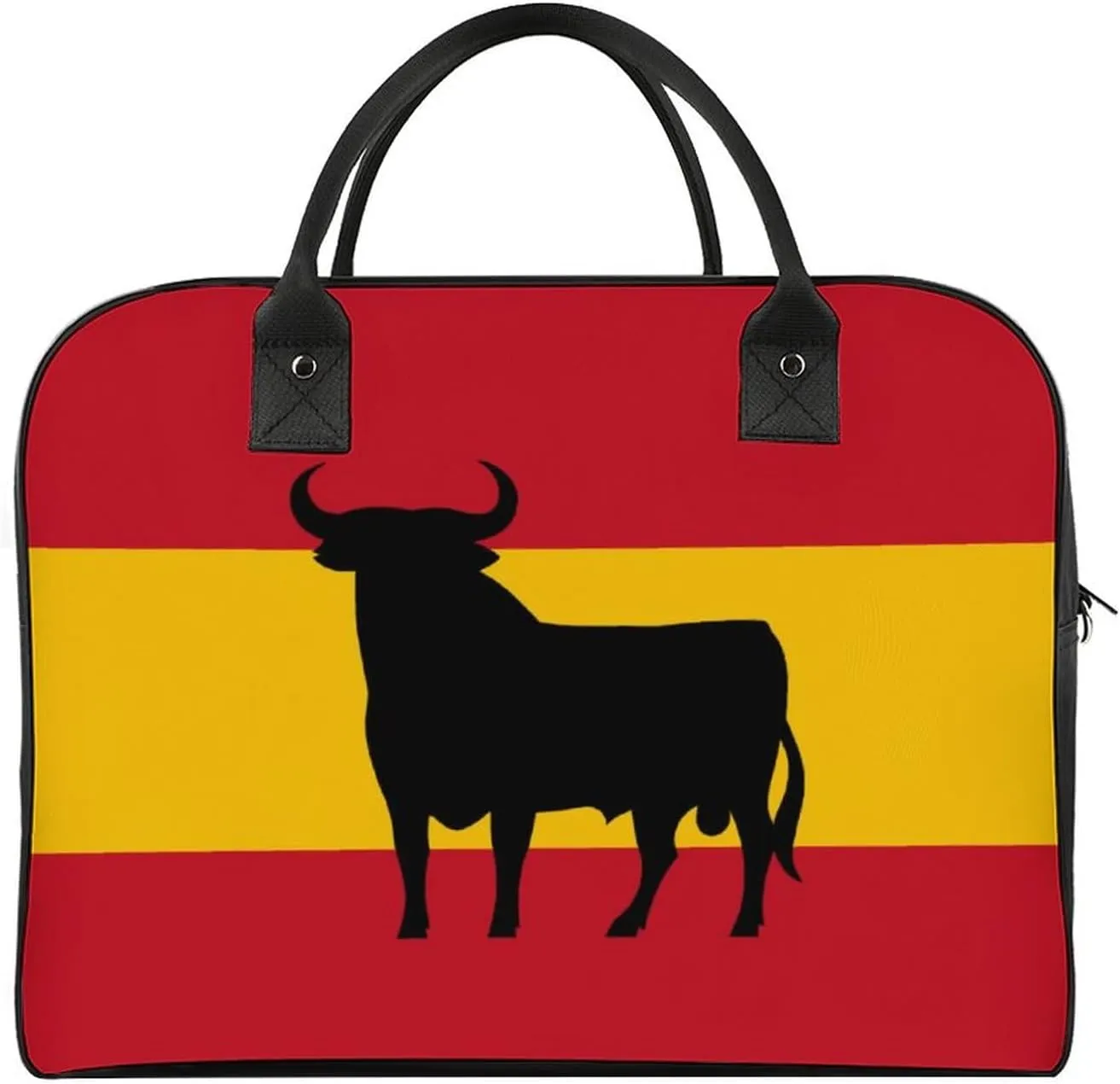 Spanish Bull Duffle Bag for Travel Crossbody Sports Tote Gym Bag Shoulder Weekender Overnight Bag