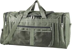 Sports Gym Bag for Women Men Waterproof Large 40L Collapsible Training Sports with Shoulder Strap Holdall (Green)