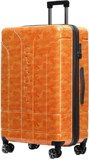 Spyder Matrix 29 Inch Expandable Hardside Upright Suitcase with 360° Spinner Wheels, TSA Approved Lock, Orange