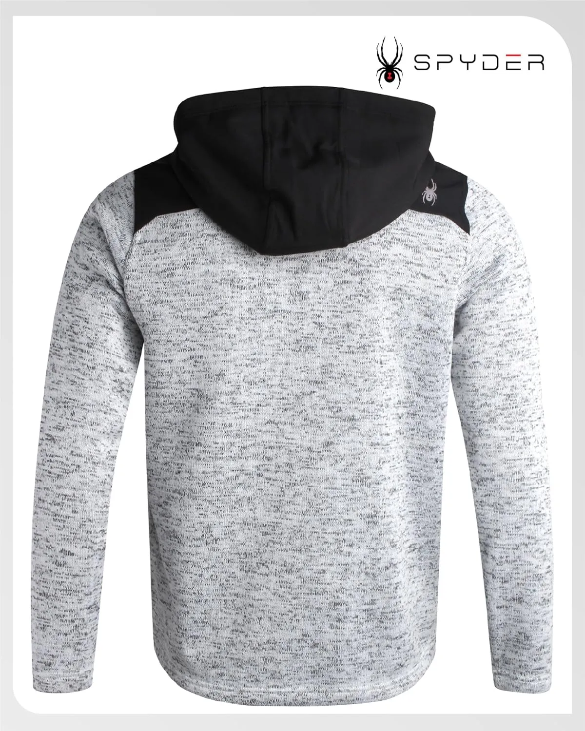 Spyder Mens Fleece Jacket - Insulated Full Zip Sweater Jackets for Men - Hiking Outdoor Performance Mens Lightweight Jackets