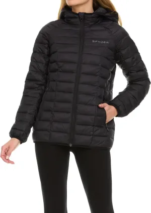 Spyder Packable Puffer Jacket Womens with Hood, Lightweight Full Zip Winter Quilted Womens Puffer Coat